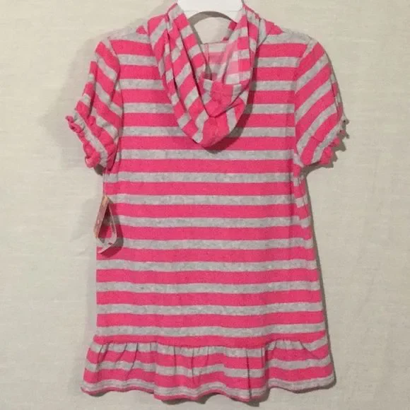 terry cloth cover up hoodie w/zipper - Picture 7 of 8